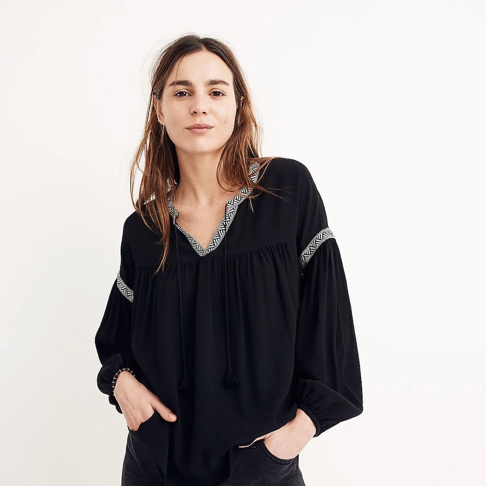 Black madewell blouse